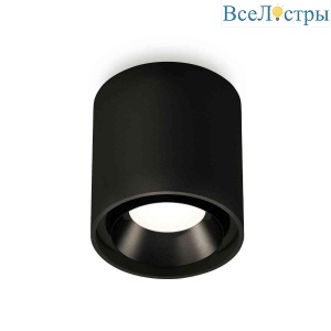 Комплект накладного светильника Ambrella light Techno Spot XS7723002 SBK/PBK черный песок/черный полированный (C7723, N7031)