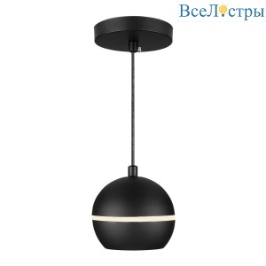 Подвесной светодиодный светильник Elektrostandard DLS023 9W 4200K черный 4690389149122