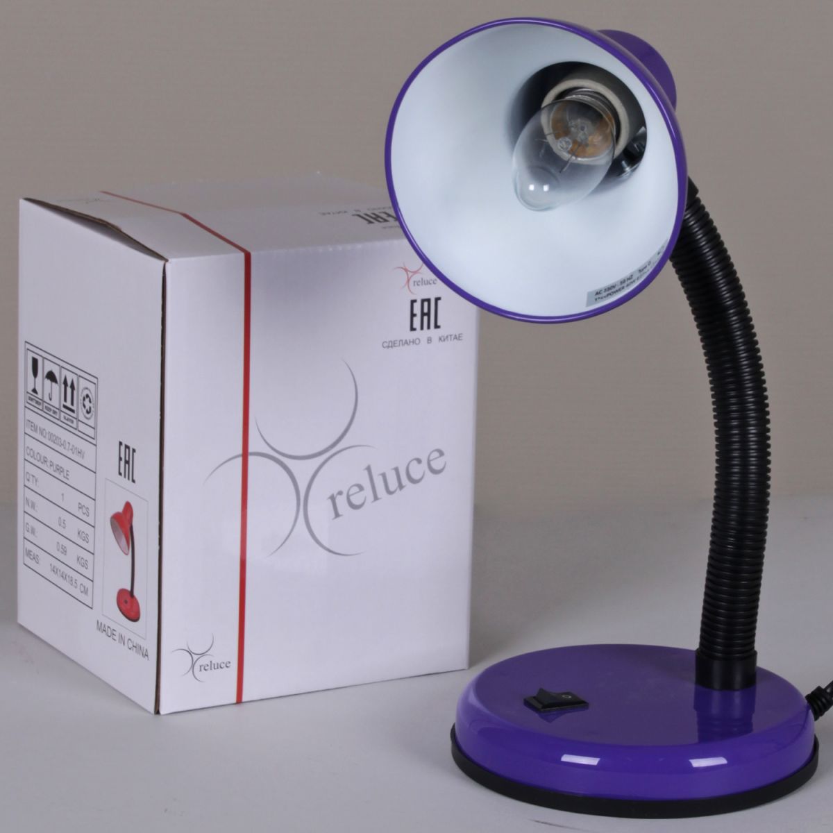 настольная лампа reluce 00203-0.7-01 purple