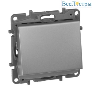 Выключатель карточный Legrand Etika с выдержкой времени и подсветкой алюминий 672493