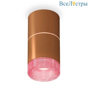Комплект накладного светильника Ambrella light Techno Spot XS7404082 SCF/PI кофе песок/розовый (C7404, A2073, C7404, N7193)