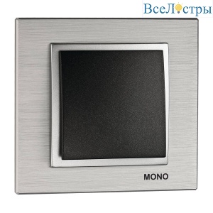 Выключатель Mono Electric Despina/ Larissa одноклавишный графит 500-002025-100