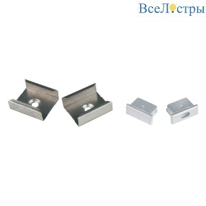 Комплект заглушек и скоб Uniel UFE-N02 SILVER A POLYBAG UL-00000622