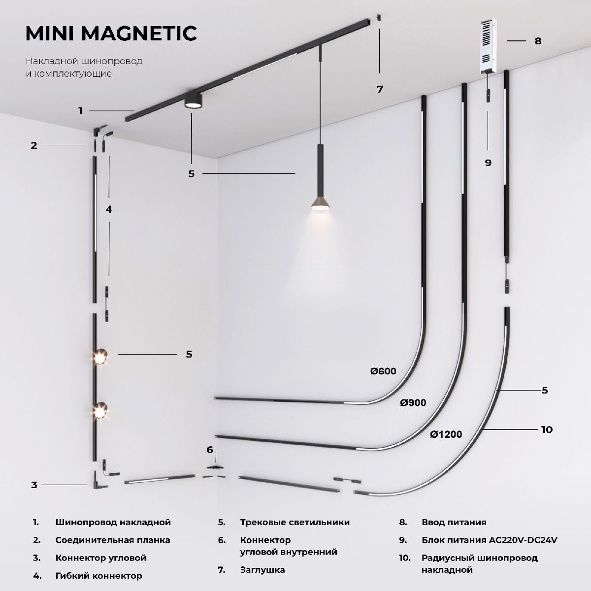 соединительная планка elektrostandard mini magnetic 4690389202483 85176/00 a065636