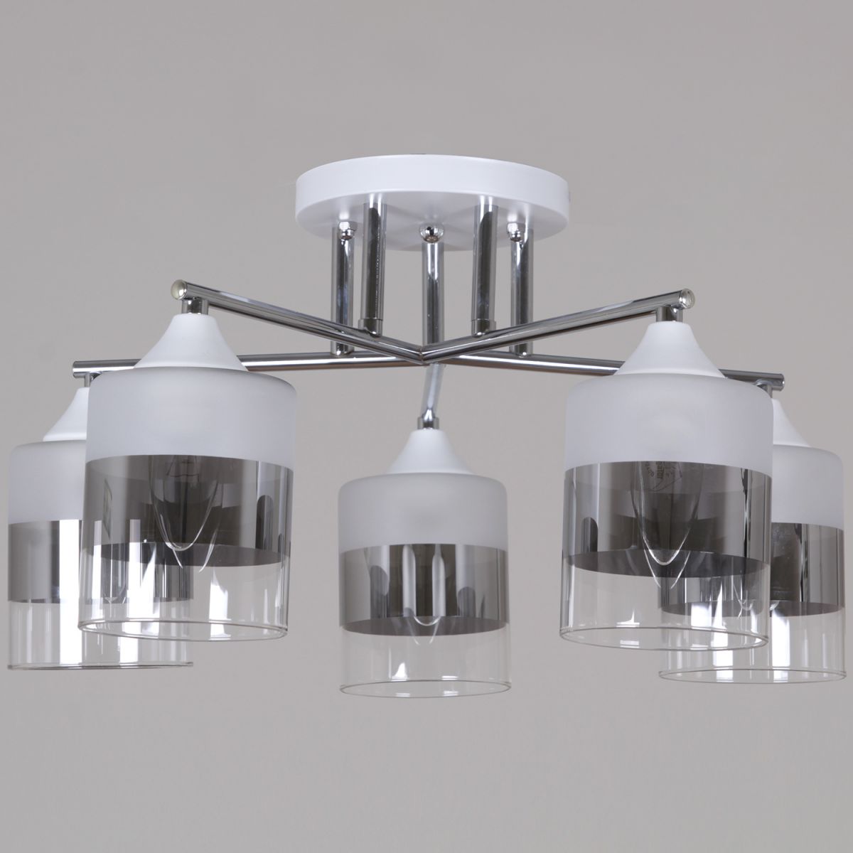 потолочная люстра reluce 06916-0.3-05 wh+cr