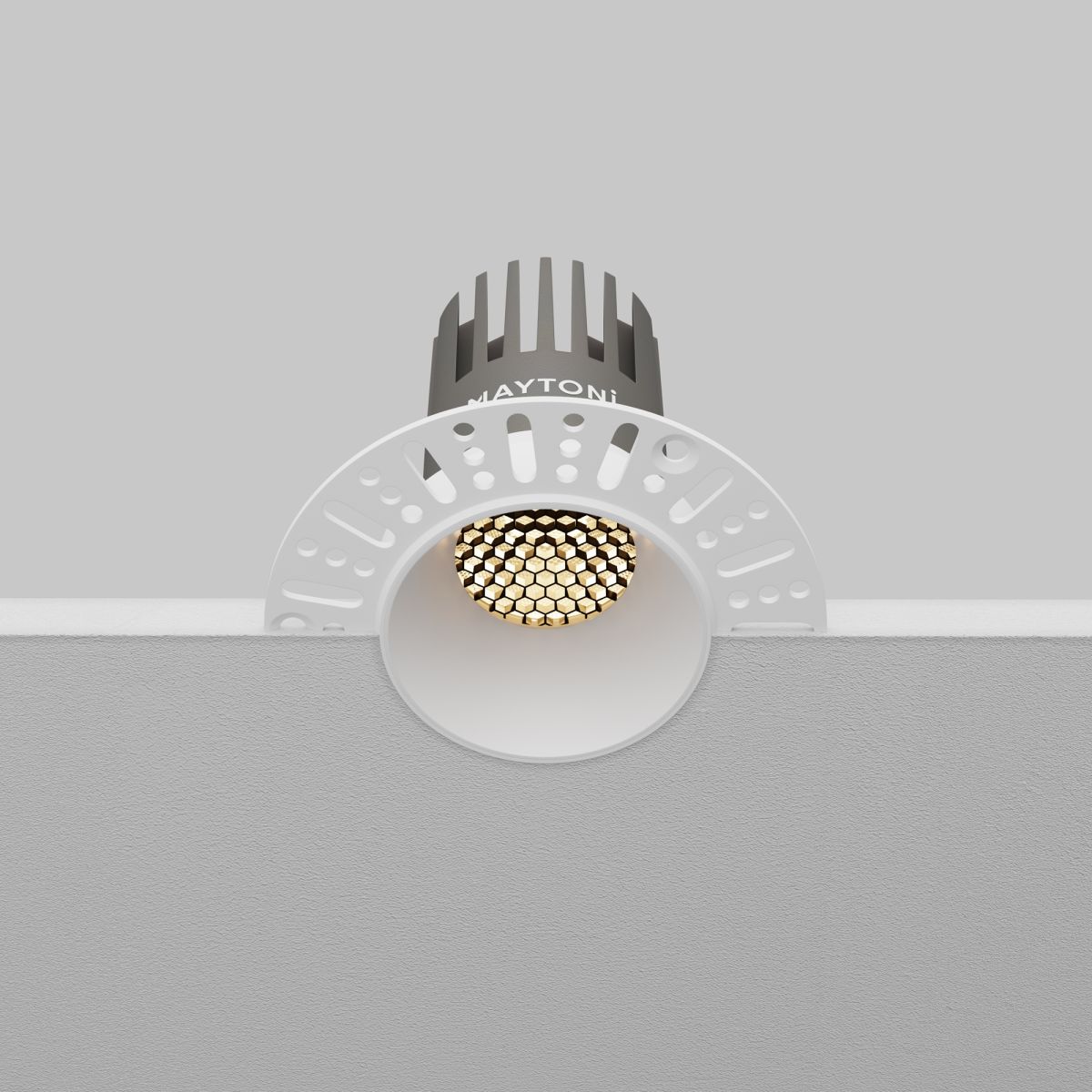встраиваемый светильник maytoni technical dip dl124-10w-3k-trs-w