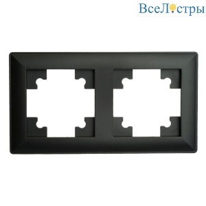 Рамка 2-постовая Stekker Катрин черный PFR00-7001-05 39813