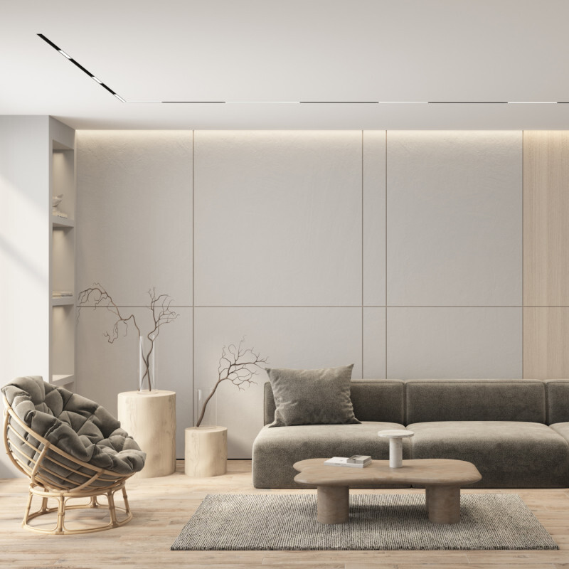 трековый однофазный светильник denkirs simple linear dk8203-bk
