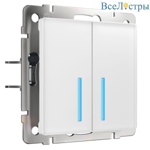Сенсорный выключатель двухклавишный с подсветкой Werkel 4690389179556 W4520001