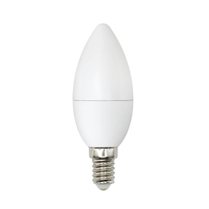 Лампа светодиодная (UL-00001570) Uniel E14 6W 4000K матовая LED-C37-6W/WW+NW/E14/FR PLB01WH