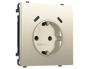 Комплект механизма электрической розетки SIGMA Шёлк 2USB С+C 20W Ambrella Volt MS550510 (SP5505, PR165)