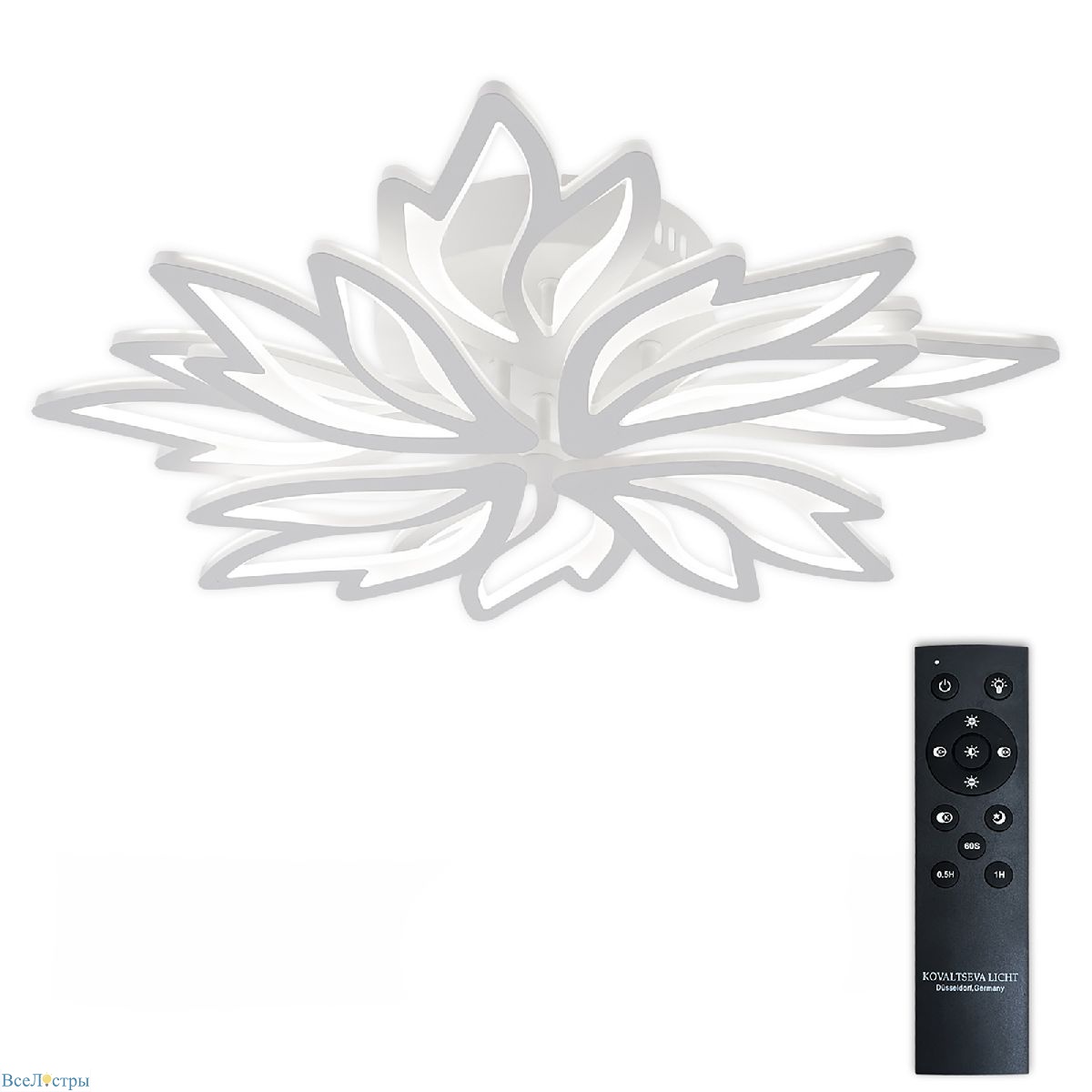 потолочная люстра natali kovaltseva rif led lamps 81118/6c