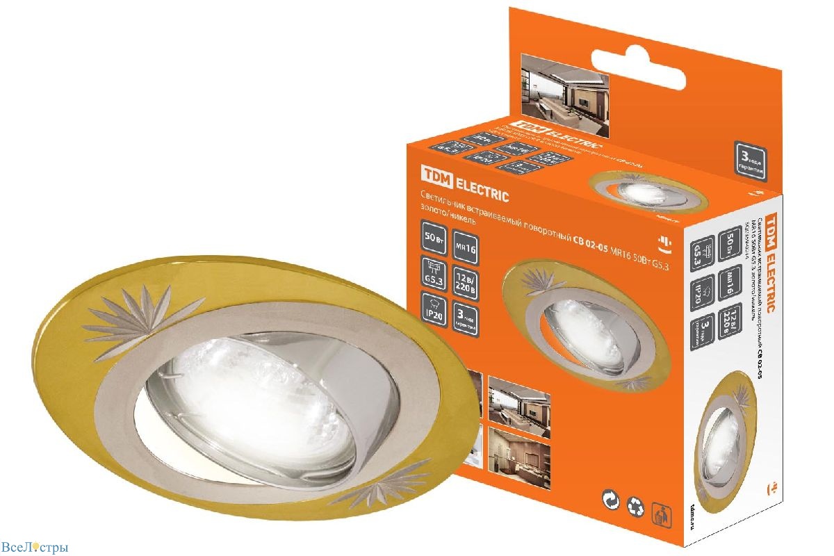 встраиваемый светильник tdm electric св 02-05 sq0359-0014