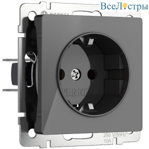 Розетка с заземлением Werkel 4690389197505 W1171044 a064090