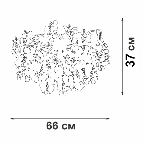 потолочная люстра vitaluce v2832-9/7pl