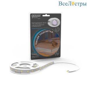 Светодиодная влагозащищенная лента Gauss 4,5W/m 30LED/m 2835SMD холодный белый 1,2M 311011205