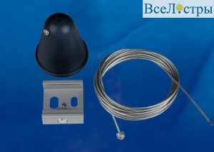 Набор для подвесного монтажа шинопроводов (UL-00003666) Uniel UFB-H41 Black 1 Polybag