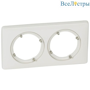 Рамка 2-постовая Legrand Celiane белая 069072