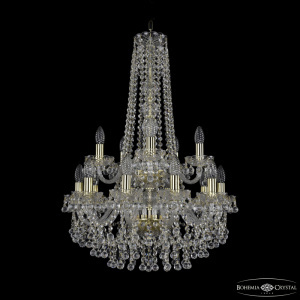 Подвесная люстра Bohemia Ivele Crystal 1409/10+5/195/h-83/2d G