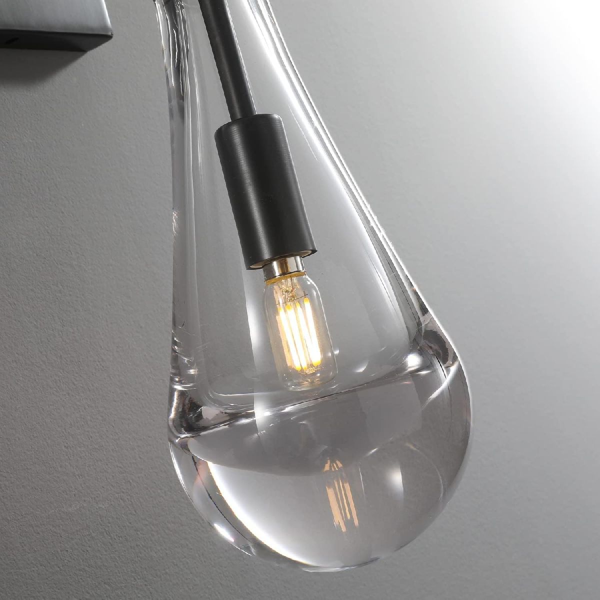 бра delight raindrop mt9093-1w black brushed gold