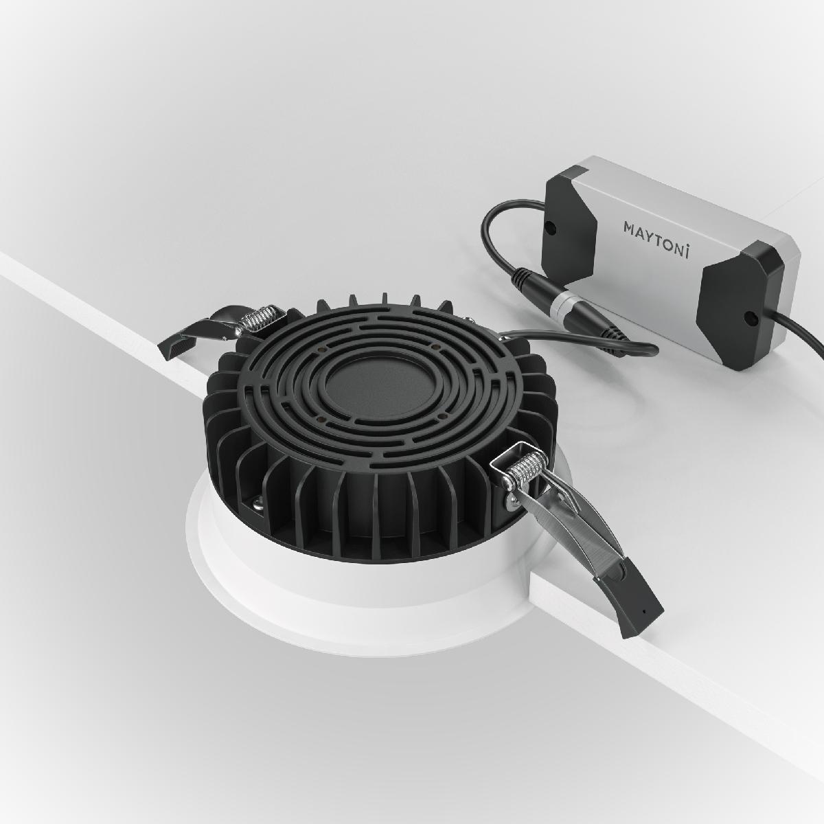 встраиваемый светильник maytoni technical okno dl053-12w3k-w