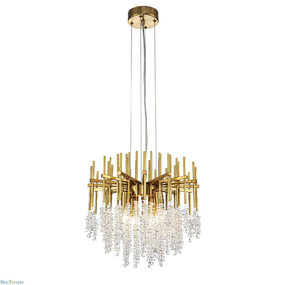 подвесная люстра indigo cappella 12052/6p gold v000602