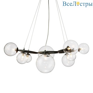 Подвесная люстра Delight Collection Wendt KG1202P-9 grey/clear