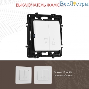 Выключатель жалюзи Arte Milano 217.38-2.white