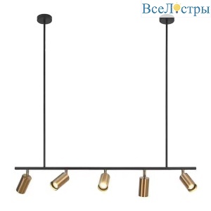 Светильник КАЙКО черный/бронза w120*15 h110  Gu10 5*10W 07615-5