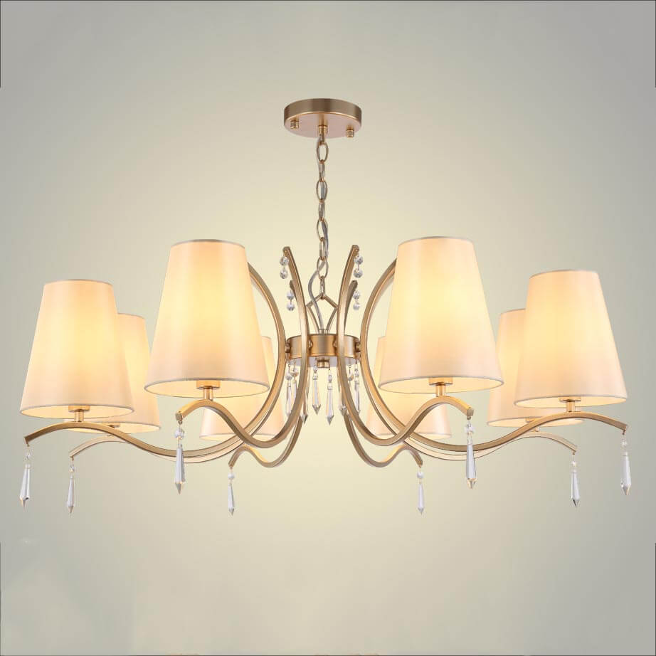 подвесная люстра crystal lux renata sp8 gold