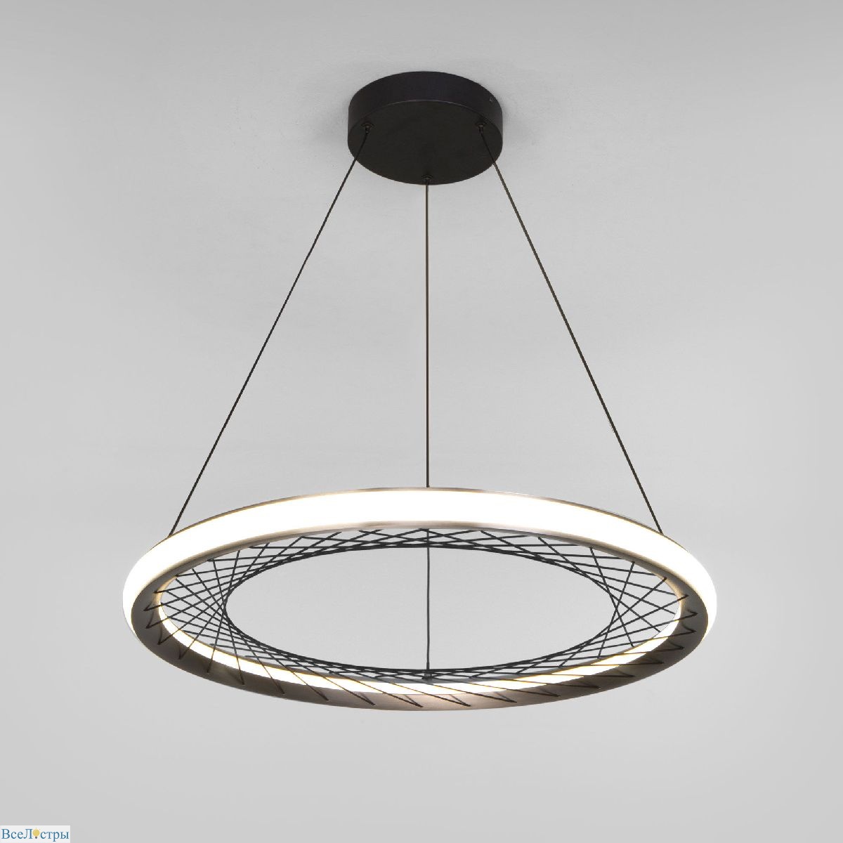 подвесная люстра eurosvet parafe 40024/1 led серый a069305