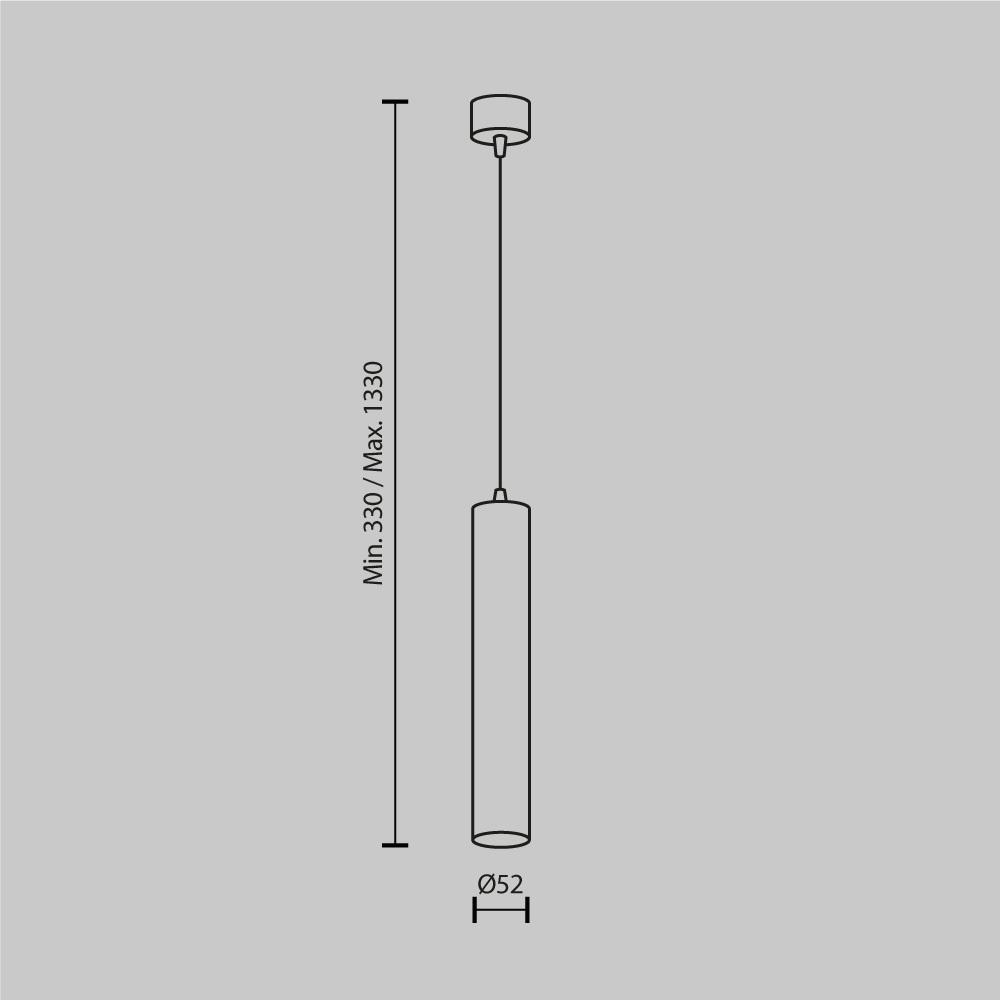 подвесной светодиодный светильник maytoni focus led p072pl-l12w4k-bs