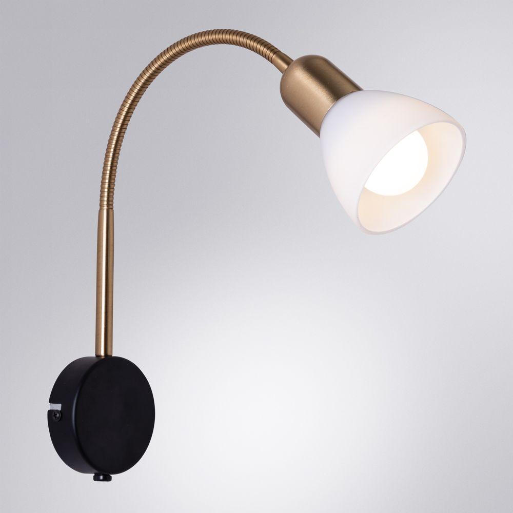 бра arte lamp falena a3116ap-1bk