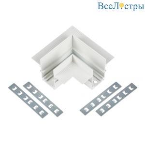 Коннектор угловой для магнитного шинопровода Myfar Accessories for MagLine 23 MT0200-CL-W