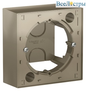 Коробка для наружного монтажа Systeme Electric AtlasDesign Шампань ATN000500