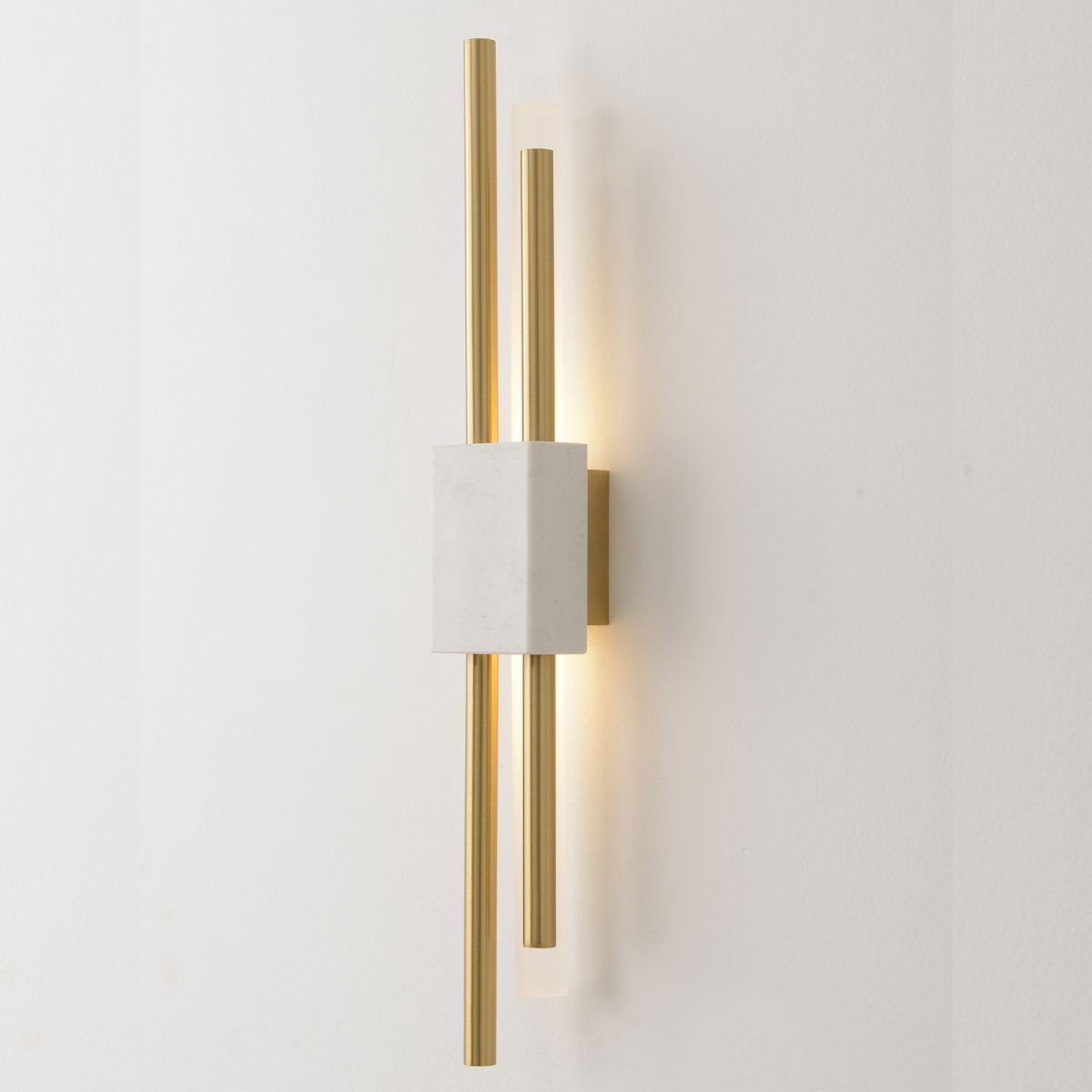 настенный светильник crystal lux carta ap6w led white/brass