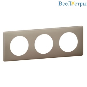 Рамка 3-постовая Legrand Celiane грэй перкаль 066723