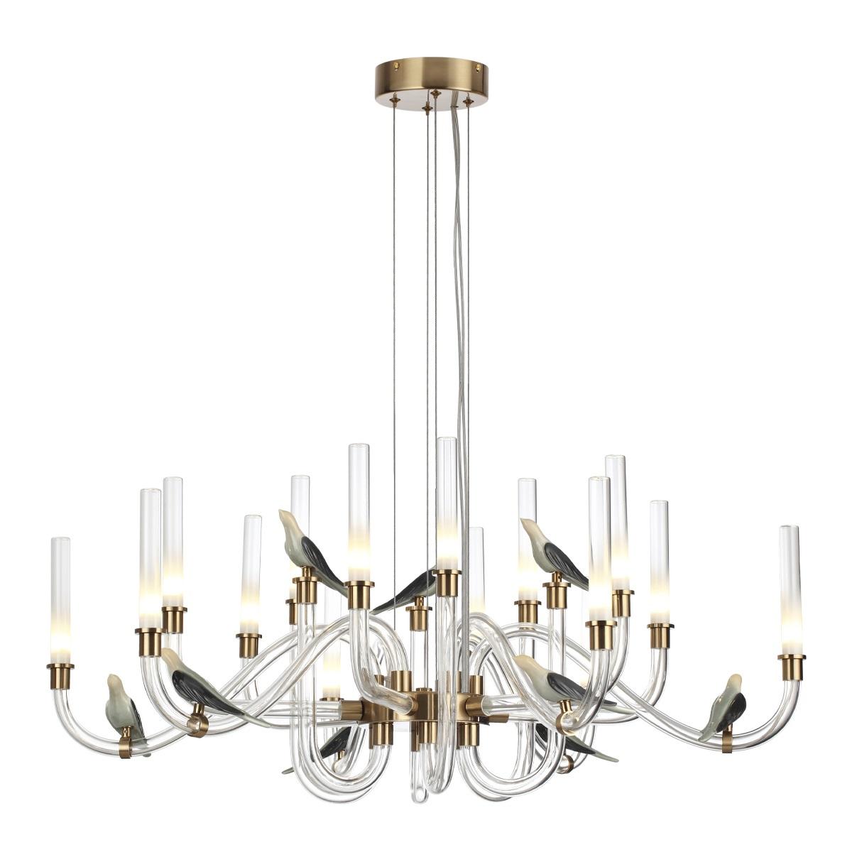 подвесная светодиодная люстра odeon light l-vision lark 5431/37l