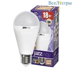 Лампа светодиодная Jazzway E27 18W 3000K матовая 5006188