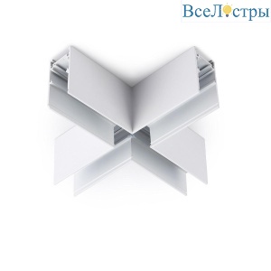Коннектор X-образный для накладного шинопровода Ambrella light Track System Magnetic GL3375