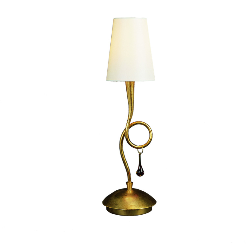 настольная лампа mantra paola painted gold 3545