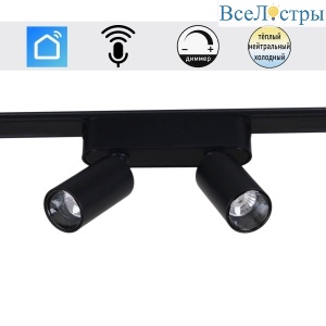 Трековый магнитный светильник (CCT+SMART) Reluce 13005-9.3-002UR magnetic LED2x5W BK CCT+SMART