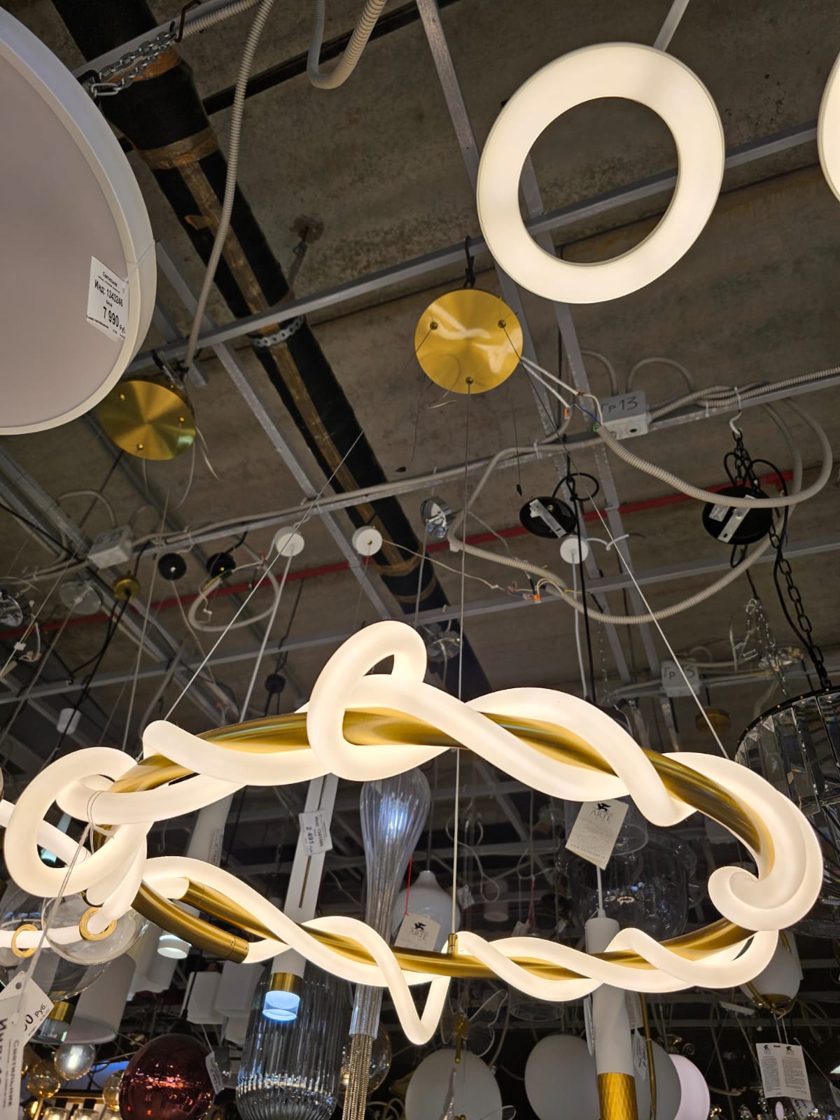 подвесной светодиодный светильник arte lamp klimt a2850lm-75pb