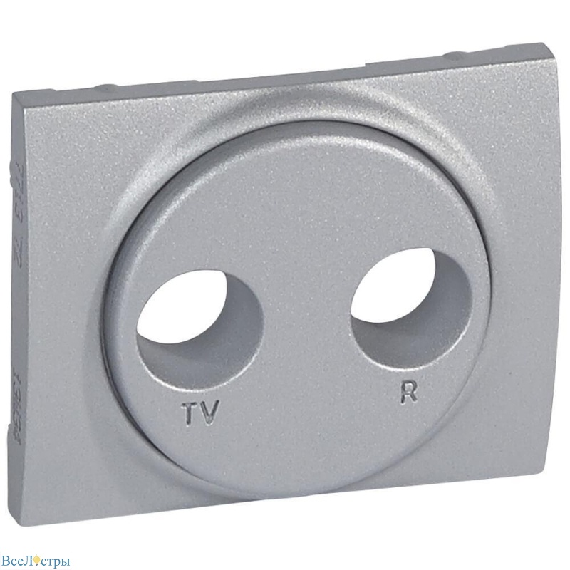 лицевая панель legrand galea life розетки tv-rd алюминий 771372