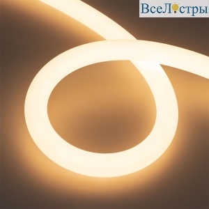 Светодиодная герметичная лента Arlight MOONLIGHT-TOP-A336-D30mm 24V Warm3000 (14.4 W/m, IP65, 5m, wire x1) 050481