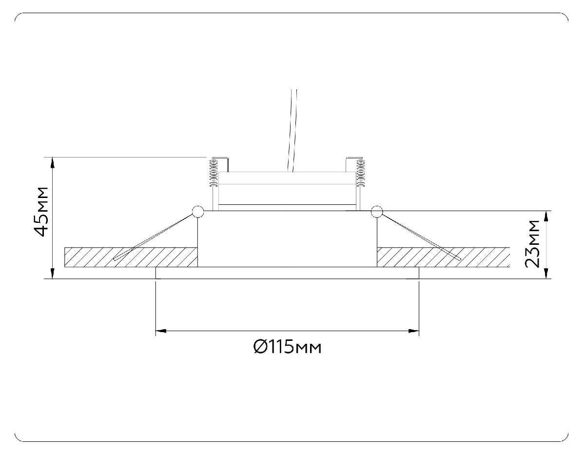 встраиваемый светильник ambrella light gx standard tech techno spot tn51912