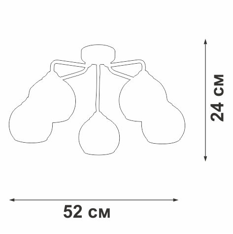 потолочная люстра vitaluce v3096-9/5pl