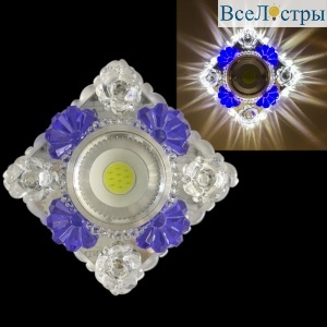 Встраиваемый светильник Reluce 42249-9.0-001PL MR16+LED3W CL/BL