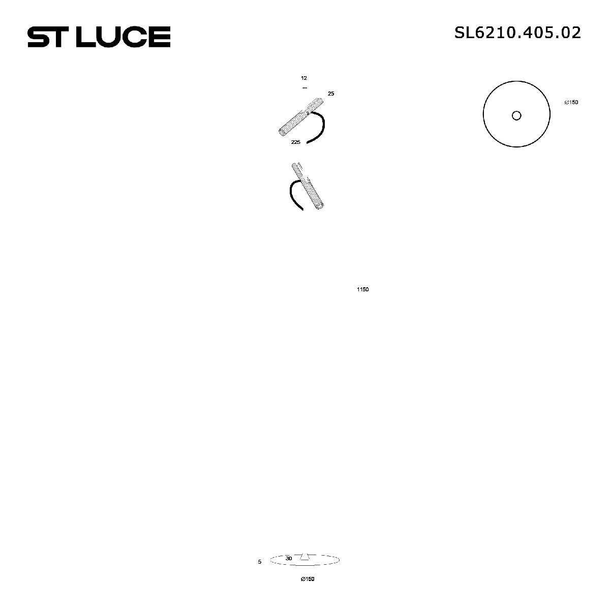 торшер st luce lilt sl6210.405.02