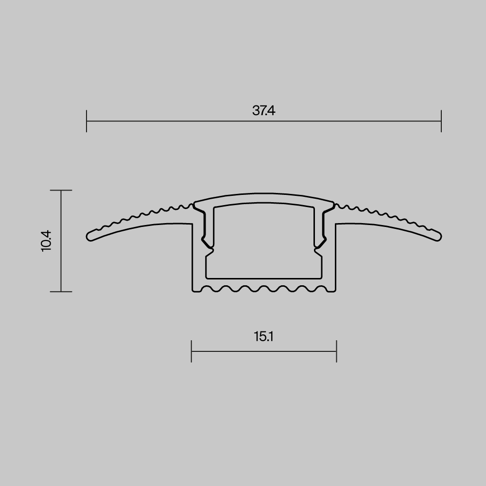 профиль встраиваемый в пол maytoni led strip  636023
